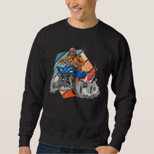 Quad Retro Quad Riding Vier-Rad ATV für Jungen Sweatshirt