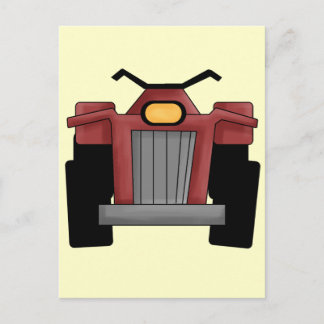 Quad Runner Bike Postkarte