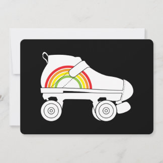 Quad Skate Regenbogen Einladung