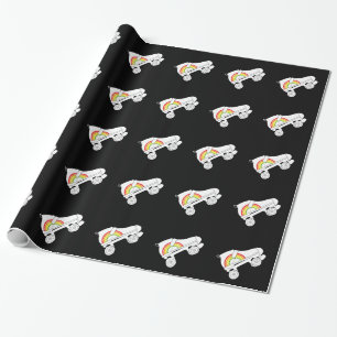 Quad Skate Regenbogen Geschenkpapier