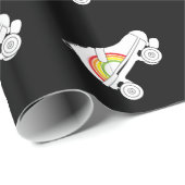 Quad Skate Regenbogen Geschenkpapier (Rolleneckpunkt)