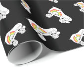 Quad Skate Regenbogen Geschenkpapier (Rolleneckpunkt)