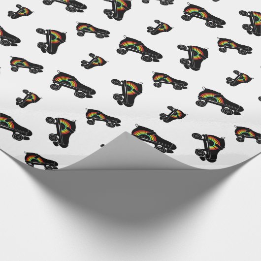 Quad Skate Regenbogen Geschenkpapier (Ecke)