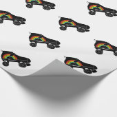 Quad Skate Regenbogen Geschenkpapier (Ecke)