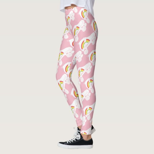 Quad Skate Regenbogen Leggings (Links)
