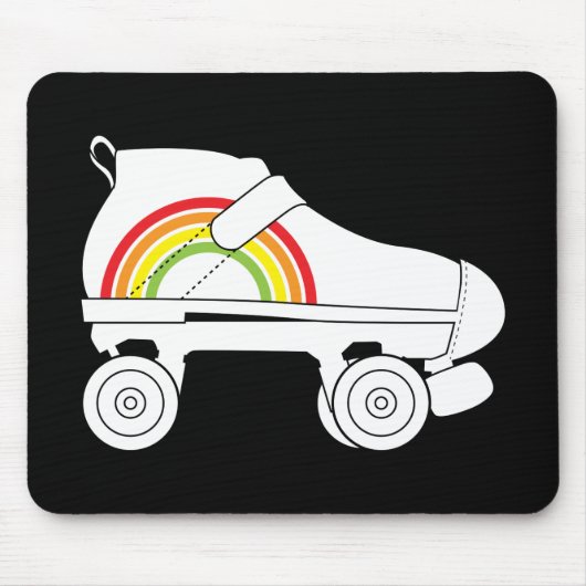 Quad Skate Regenbogen Mousepad (Vorne)