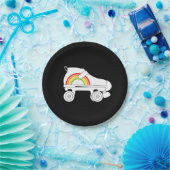 Quad Skate Regenbogen Pappteller (Party)