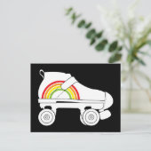 Quad Skate Regenbogen Postkarte (Stehend Vorderseite)