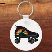 Quad Skate Regenbogen Schlüsselanhänger (Vorderseite)