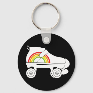 Quad Skate Regenbogen Schlüsselanhänger