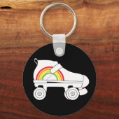 Quad Skate Regenbogen Schlüsselanhänger (Vorderseite)