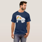 Quad Skate Regenbogen T-Shirt (Vorne ganz)
