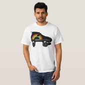 Quad Skate Regenbogen T-Shirt (Vorne ganz)
