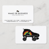 Quad Skate Regenbogen Visitenkarte (Vorne/Hinten)