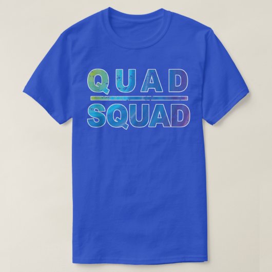 Quad Squad, Workout Motivation  T-Shirt (Design vorne)