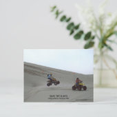 Quad the Dunes Oregon Coast Sand Fun 4 Wheel Postkarte (Stehend Vorderseite)