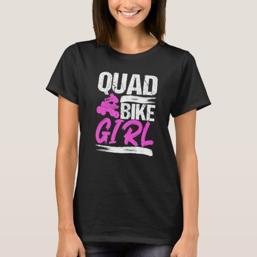Quad-Vierrad-Fahrzeug Frauen Quadding Quad-Mudding T-Shirt (Vorderseite)