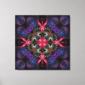 Quadra Angels Fraktal Geometry Wrapped Canvas Leinwanddruck (Vorderseite)