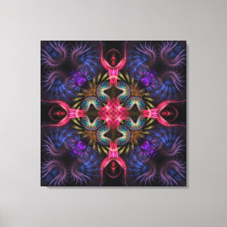 Quadra Angels Fraktal Geometry Wrapped Canvas Leinwanddruck