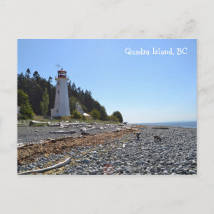 Quadra Island Lighthouse Postkarte