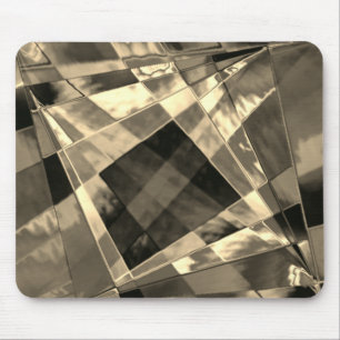 Quadrados e retângulos inclinados, madeira ou bebe mousepad