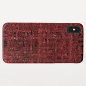 Quadrados pequenos vermelho sobreposto encharcados Case-Mate iPhone hülle (Rückseite (Horizontal))