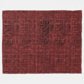 Quadrados pequenos vermelhos sobrepostos empapados fleecedecke (Vorderseite (Horizontal))