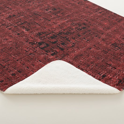 Quadrados pequenos vermelhos sobrepostos empapados sherpadecke (3/4)