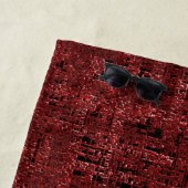 Quadrados pequenos vermelhos sobrepostos empapados strandtuch (Beispiel)