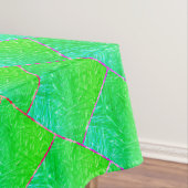 Quadrados verde azulado, linhas em três cores. tischdecke (Beispiel)