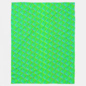 Quadrados verde azulados, linhas em 3 kerne. fleecedecke (Vorderseite)