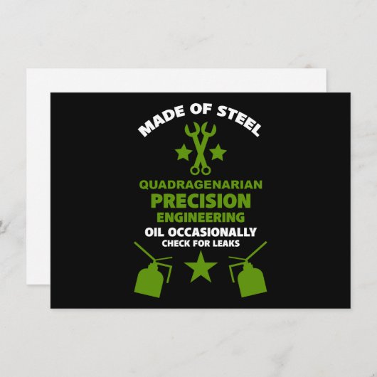 Quadragenarian Birthday (Vorne/Hinten)