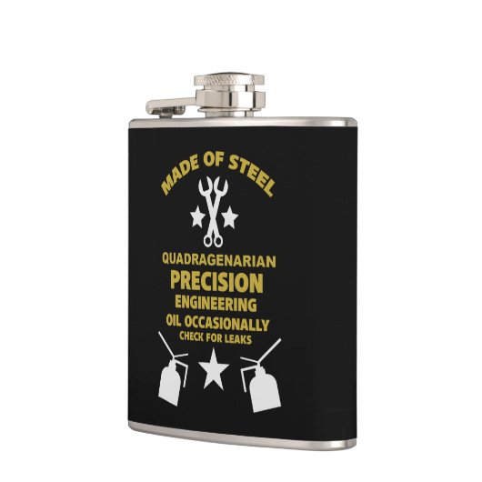 Quadragenarian Birthday Flachmann (Links)