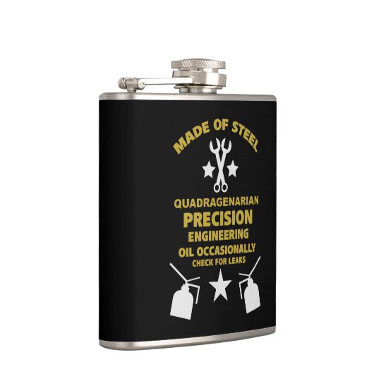 Quadragenarian Birthday Flachmann (Rechts)