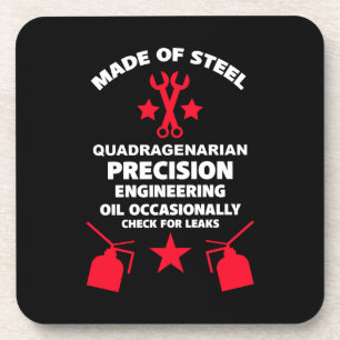 Quadragenarian Birthday Getränkeuntersetzer