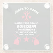 Quadragenarian Birthday Glasuntersetzer (Rückseite)