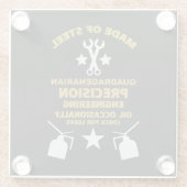 Quadragenarian Birthday Glasuntersetzer (Rückseite)