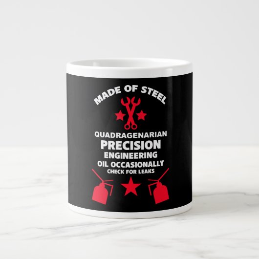 Quadragenarian Birthday Jumbo-Tasse (Vorderseite)