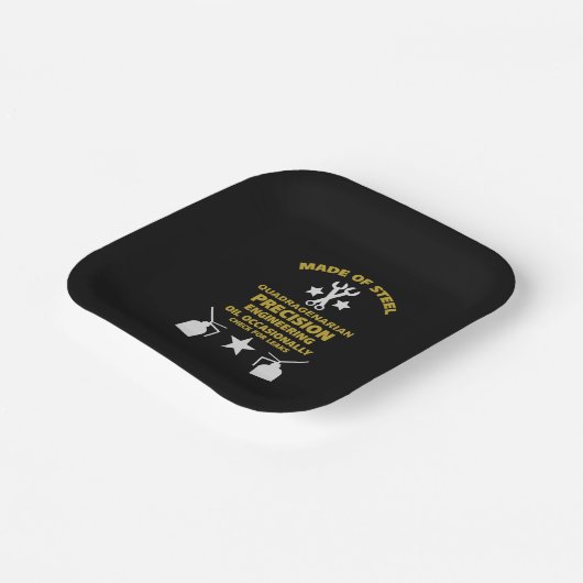 Quadragenarian Birthday Pappteller (Gewinkelt)