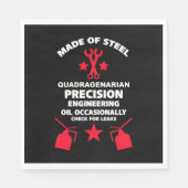 Quadragenarian Birthday Serviette (Vorderseite)