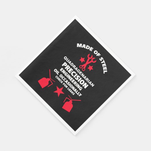 Quadragenarian Birthday Serviette (Ecke)