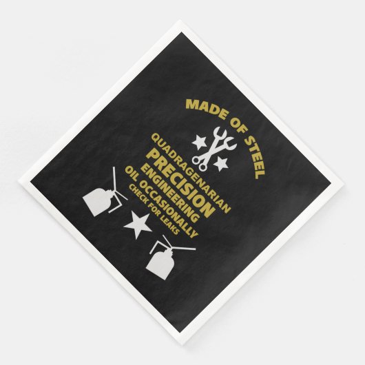 Quadragenarian Birthday Serviette (Ecke)