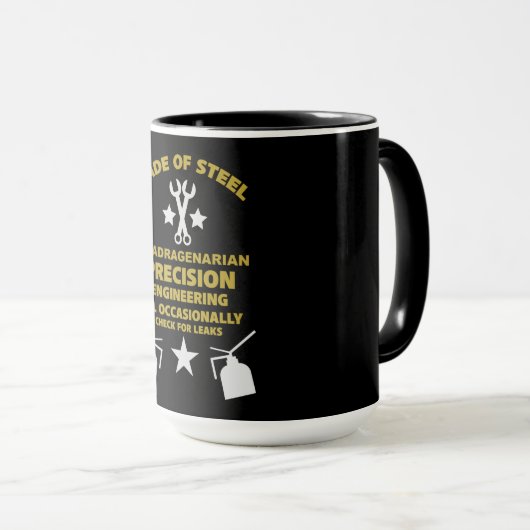 Quadragenarian Birthday Tasse (VorderseiteRechts)