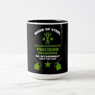 Quadragenarian Birthday Zweifarbige Tasse