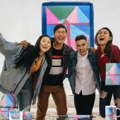 Quadrants  geschenkpapier set