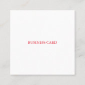 Quadrat 2,5"x2,5" Standard-matte Visitenkarte (Rückseite)