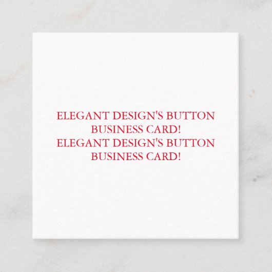 Quadrat 2,5"x2,5" Standard-matte Visitenkarte (Vorderseite)