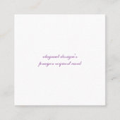 Quadrat 2,5"x2,5" Standard-matte Visitenkarte (Vorderseite)