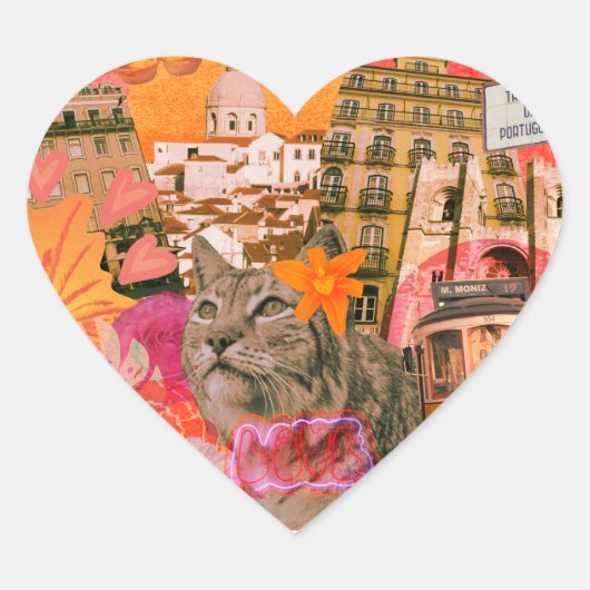 Quadrat 2", Silver Mylar Stitching, Eisen Herz-Aufkleber (Vorderseite)