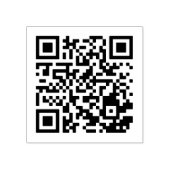 Quadrat 2x2 QR Gummi-Briefmarke für das Branding Gummistempel (Prägung)